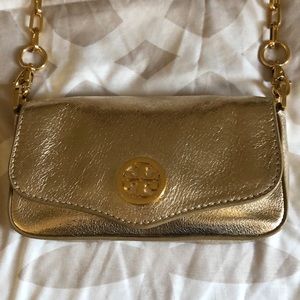 Tory burch classic mini bag in gold